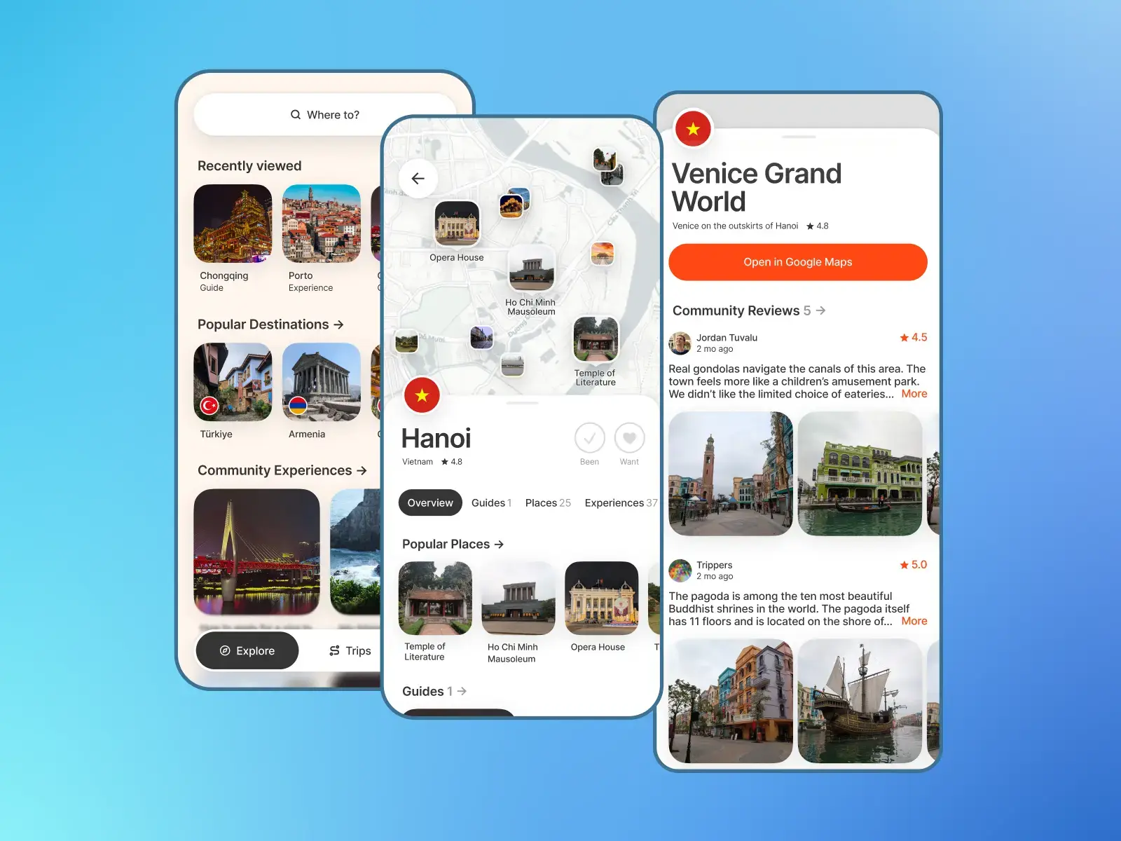 Travel platform - Banner